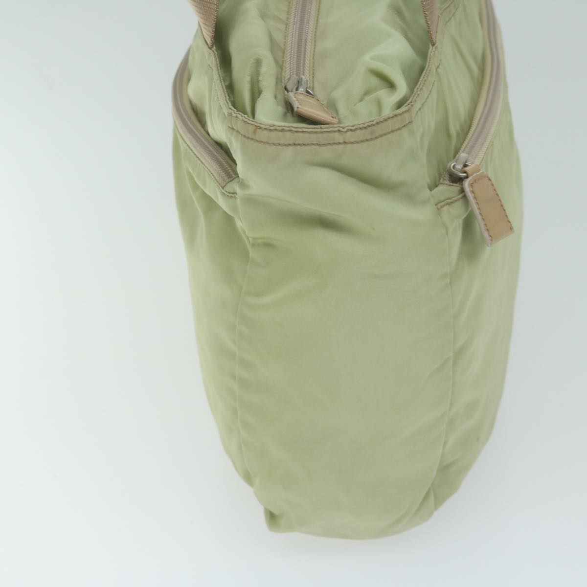 PRADA Tote Bag Nylon Khaki Auth 66019