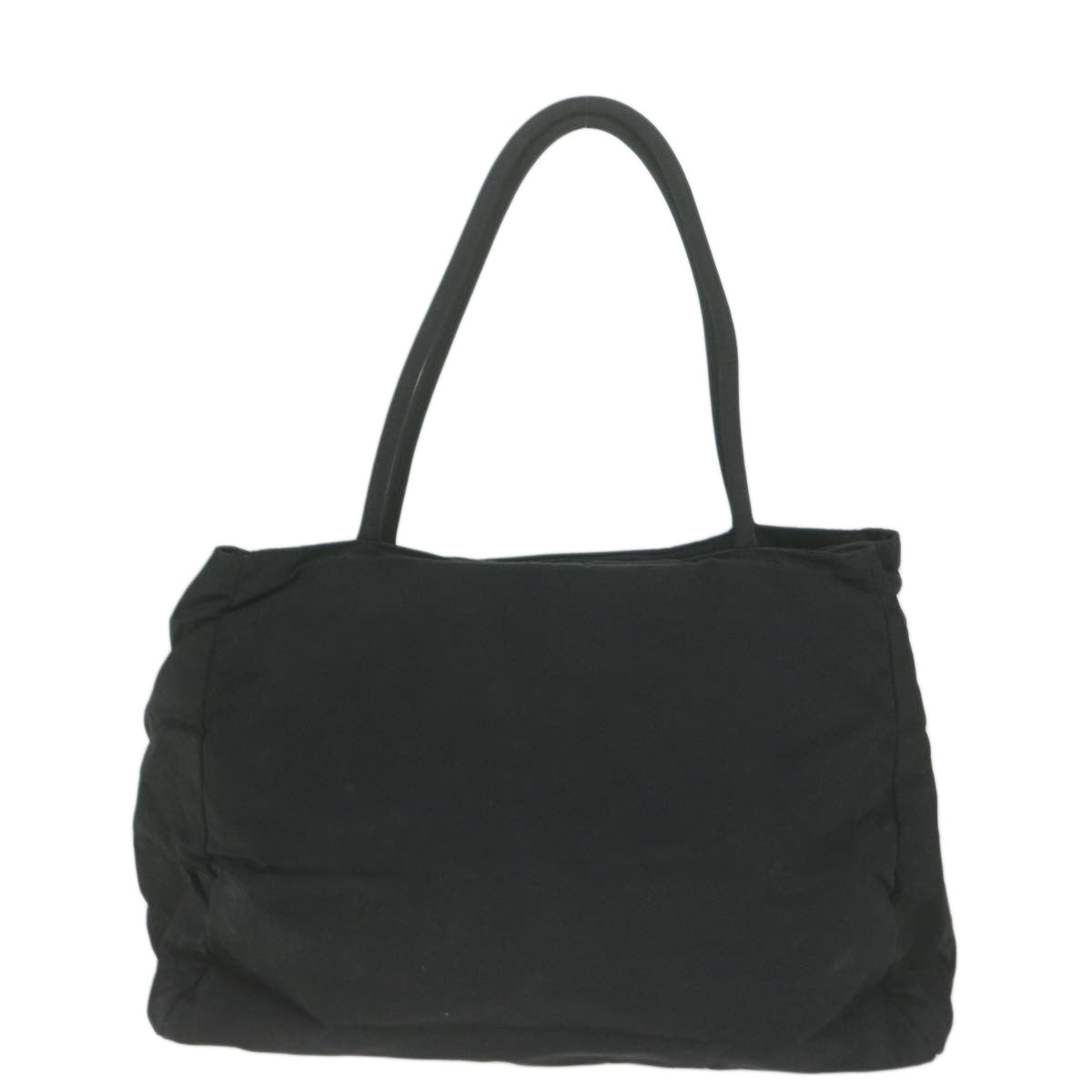 PRADA Hand Bag Nylon Black Auth 66022