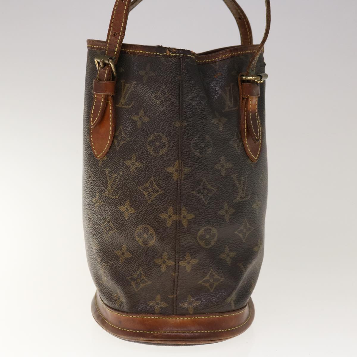 LOUIS VUITTON Monogram Bucket PM Shoulder Bag M42238 LV Auth 66027