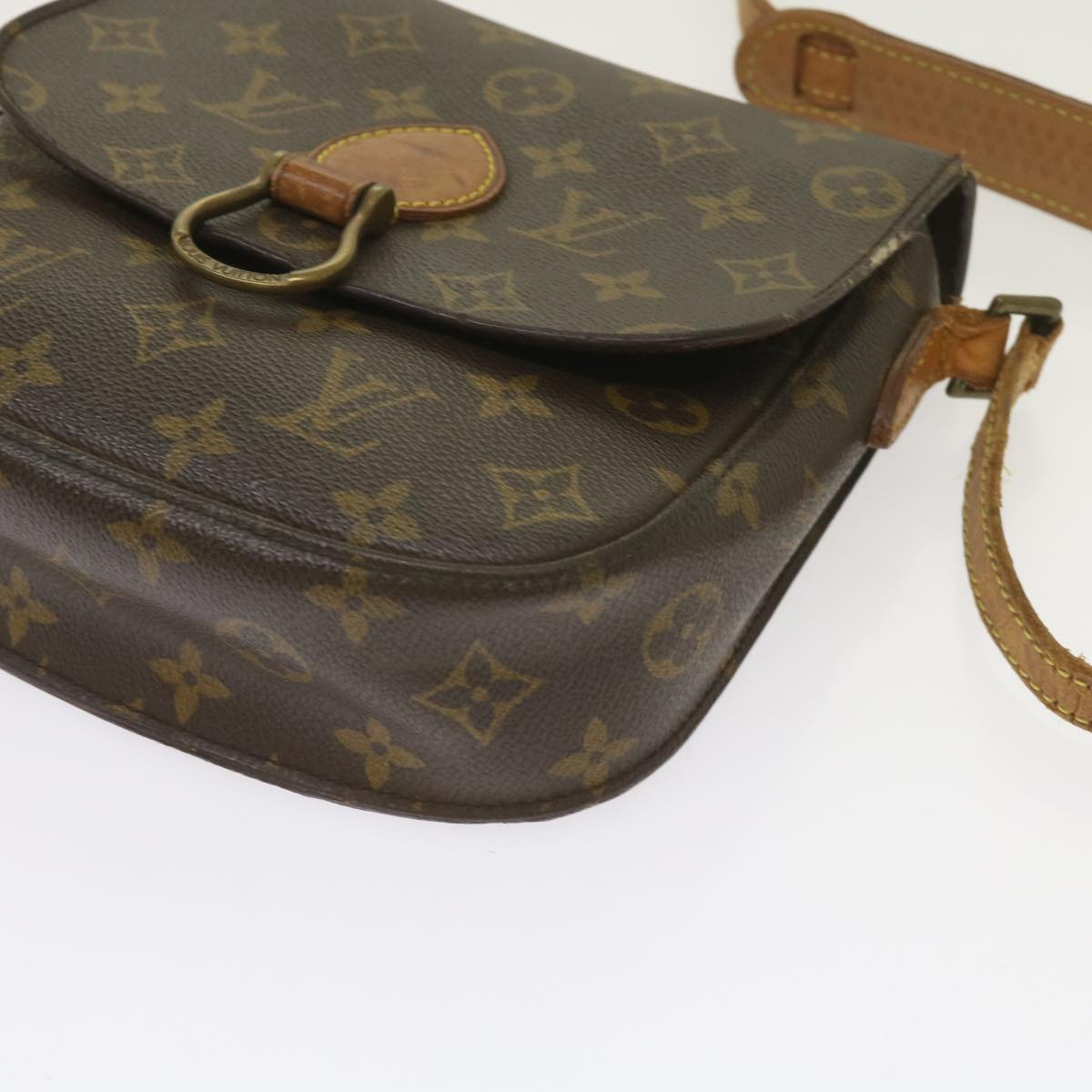 LOUIS VUITTON Monogram Saint Cloud MM Shoulder Bag M51243 LV Auth 66031