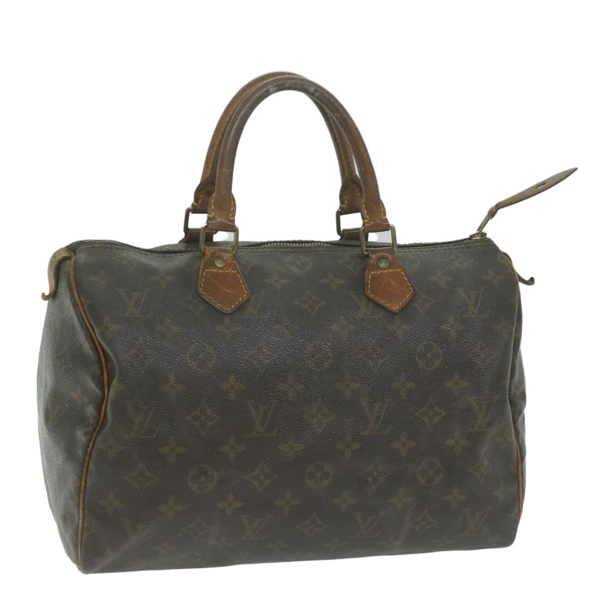 LOUIS VUITTON Monogram Speedy 30 Hand Bag M41526 LV Auth 66032