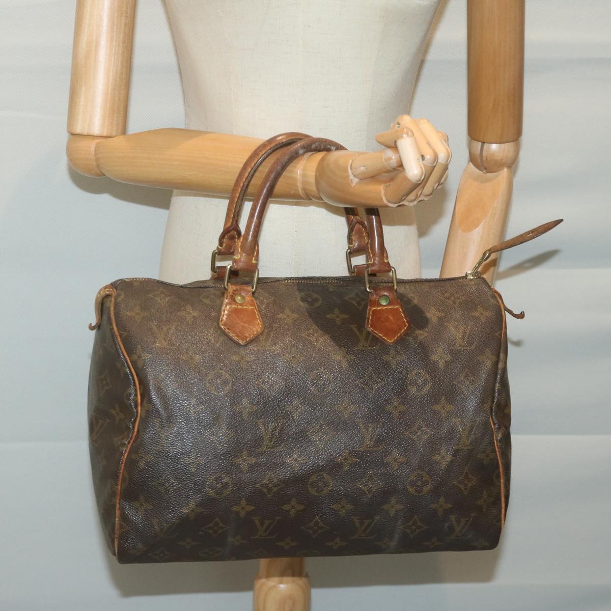 LOUIS VUITTON Monogram Speedy 30 Hand Bag M41526 LV Auth 66032