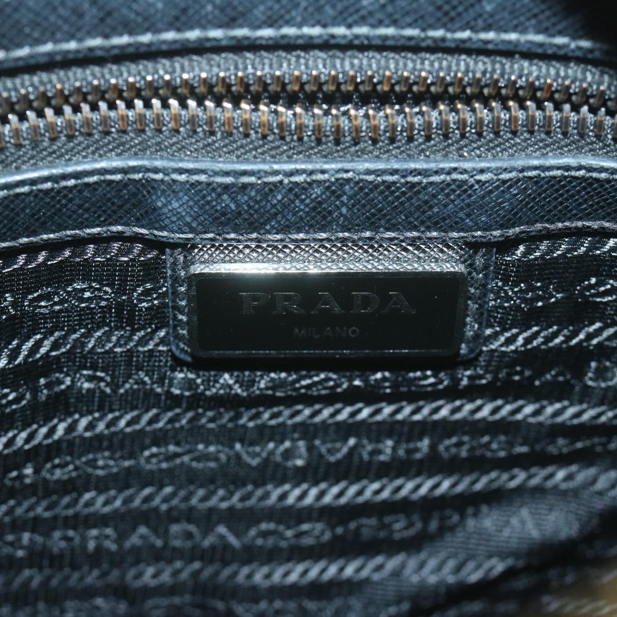 PRADA Shoulder Bag Nylon Black Auth 66044