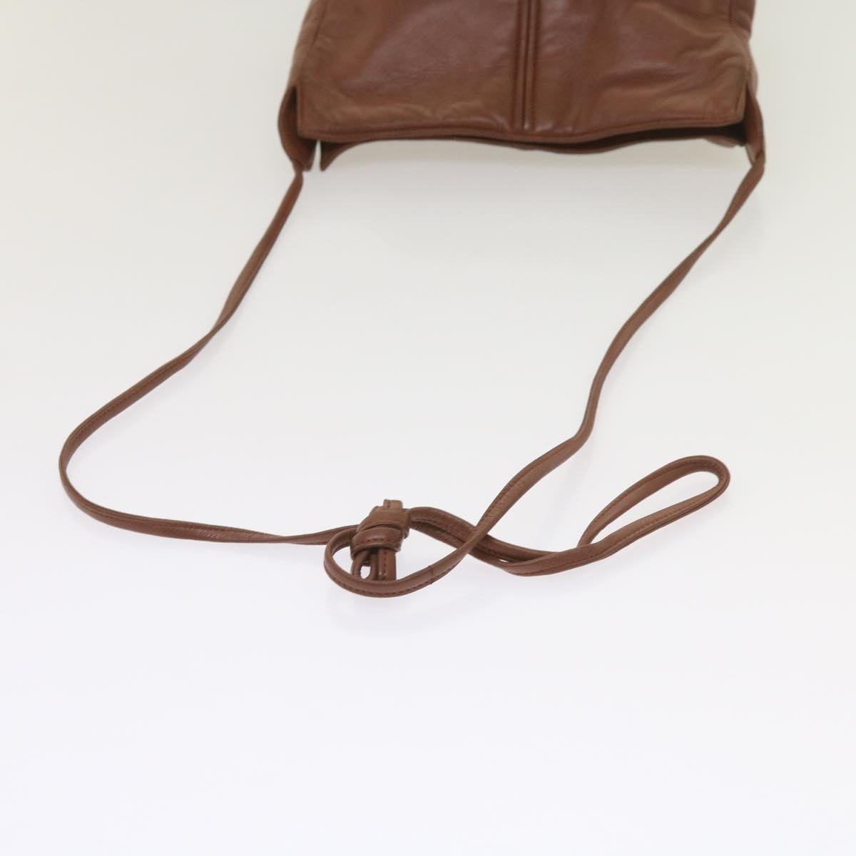 LOEWE Shoulder Bag Leather Brown Auth 66046