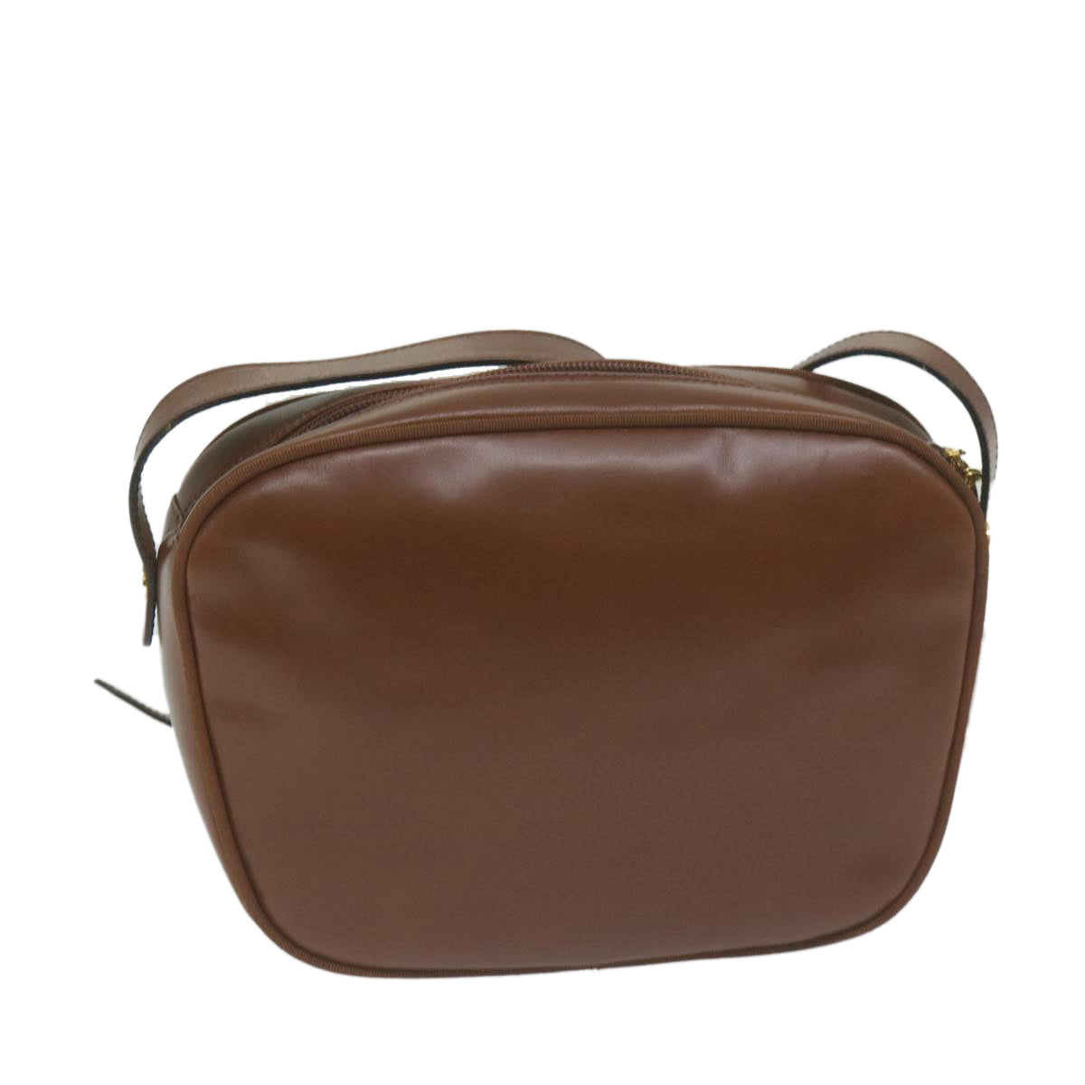 Salvatore Ferragamo Shoulder Bag Leather Brown Auth 66051 - 0