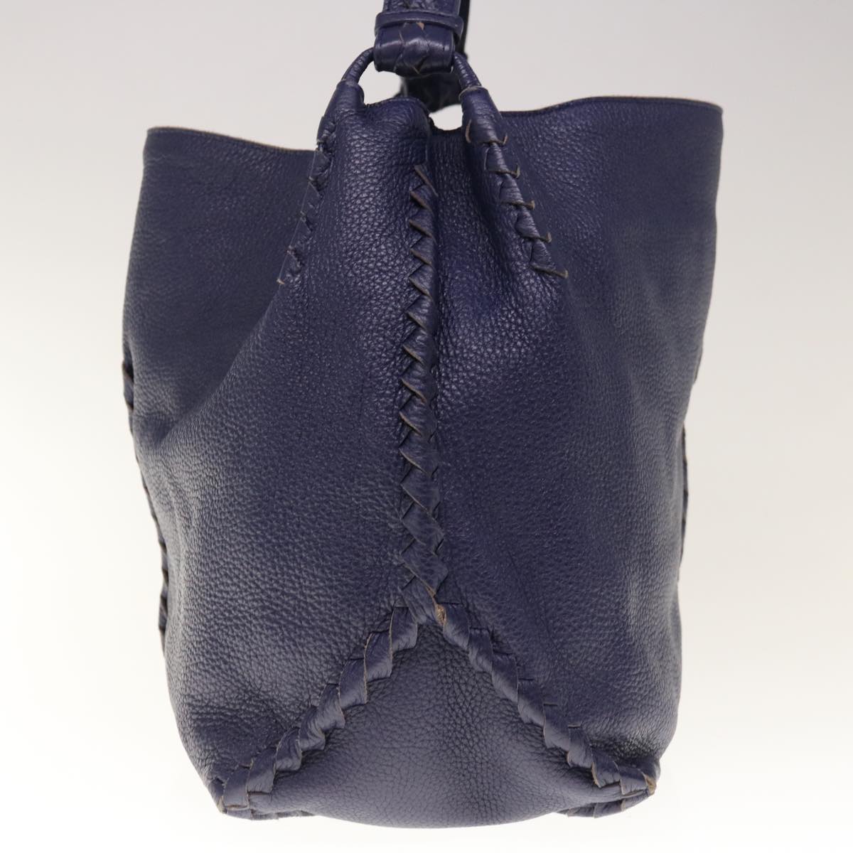 BOTTEGAVENETA Shoulder Bag Leather Purple Auth 66058