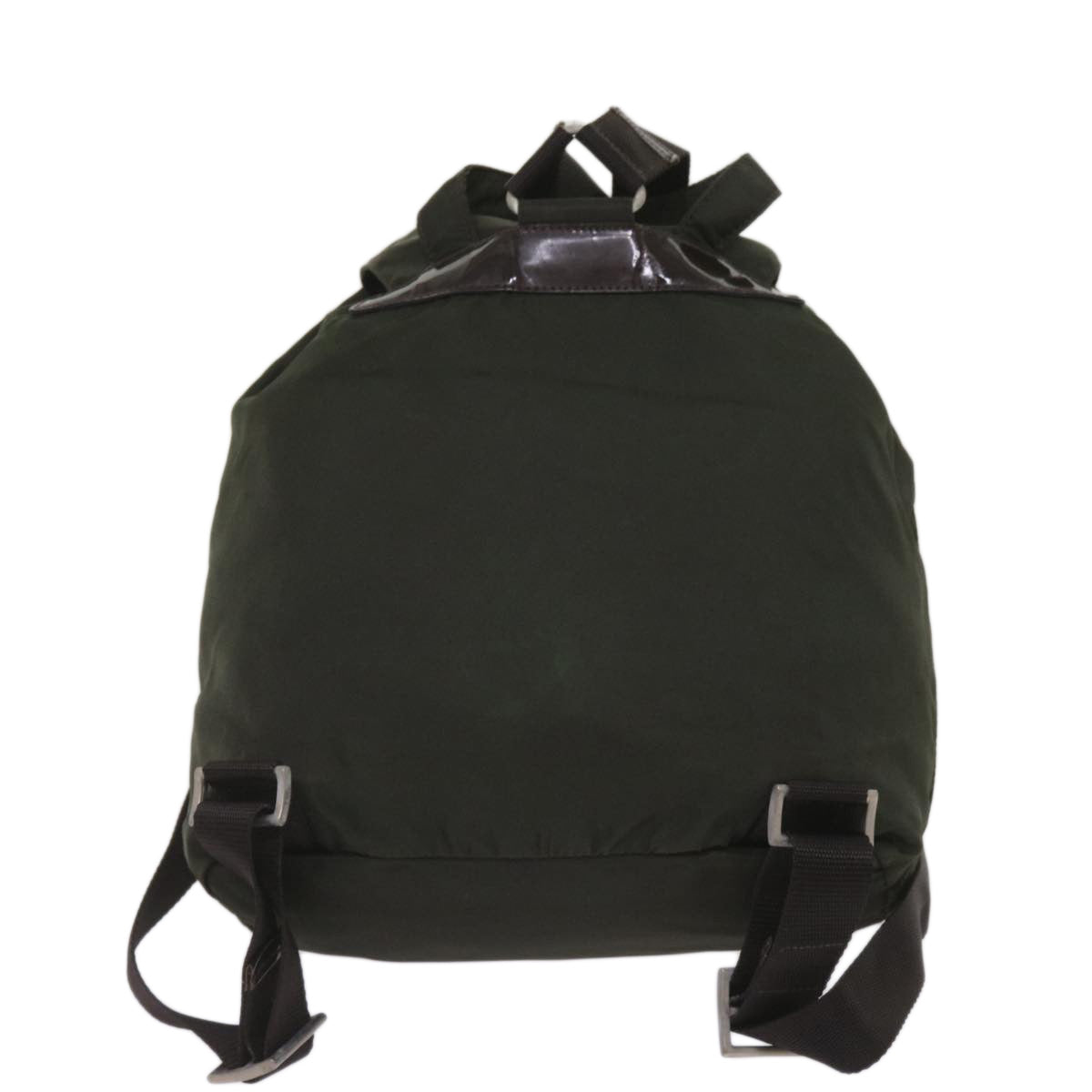 PRADA Backpack Nylon Green Auth 66077