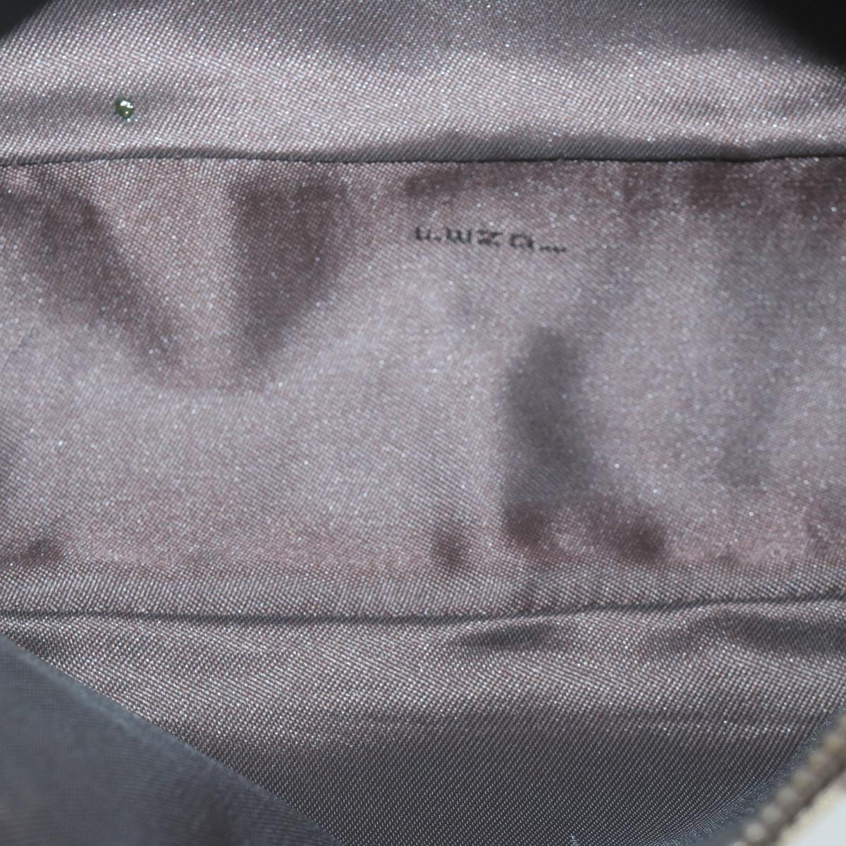 FENDI Zucchino Canvas Hand Bag Beige Auth 66080