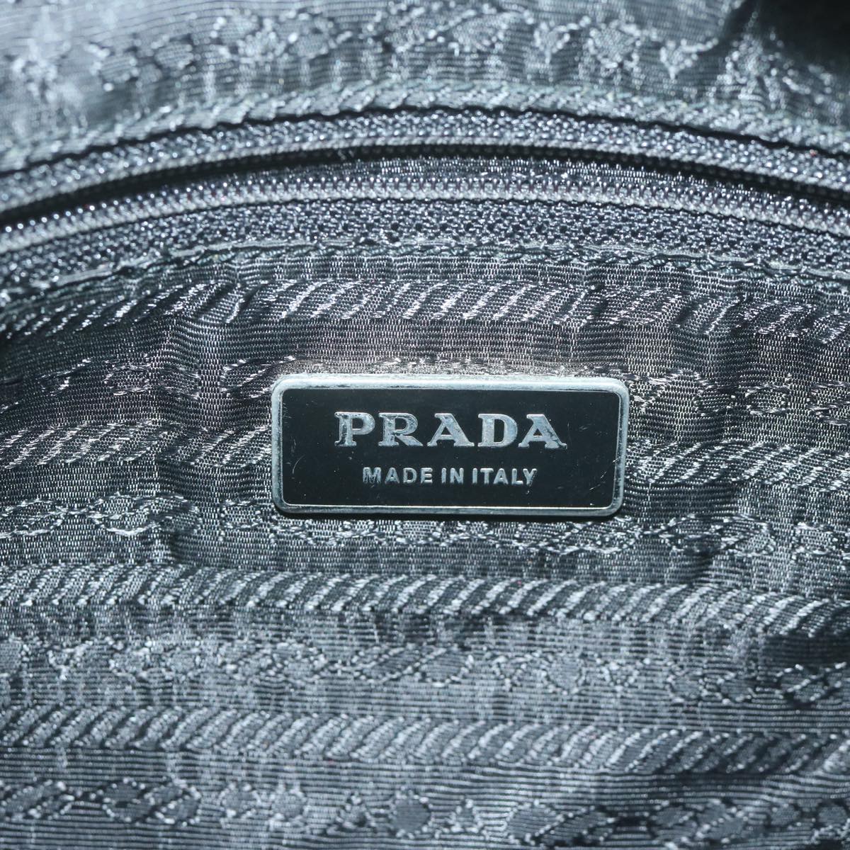 PRADA Shoulder Bag Nylon Black Auth 66085