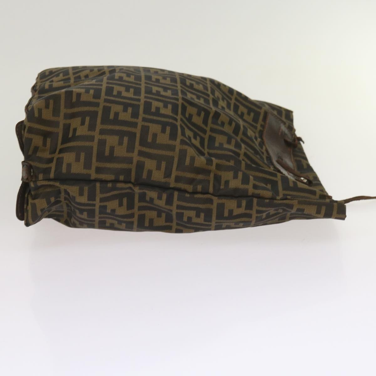 FENDI Zucca Canvas Clutch Bag 2Set Black Brown Auth 66087