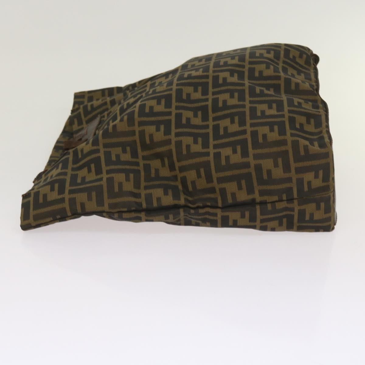 FENDI Zucca Canvas Clutch Bag 2Set Black Brown Auth 66087