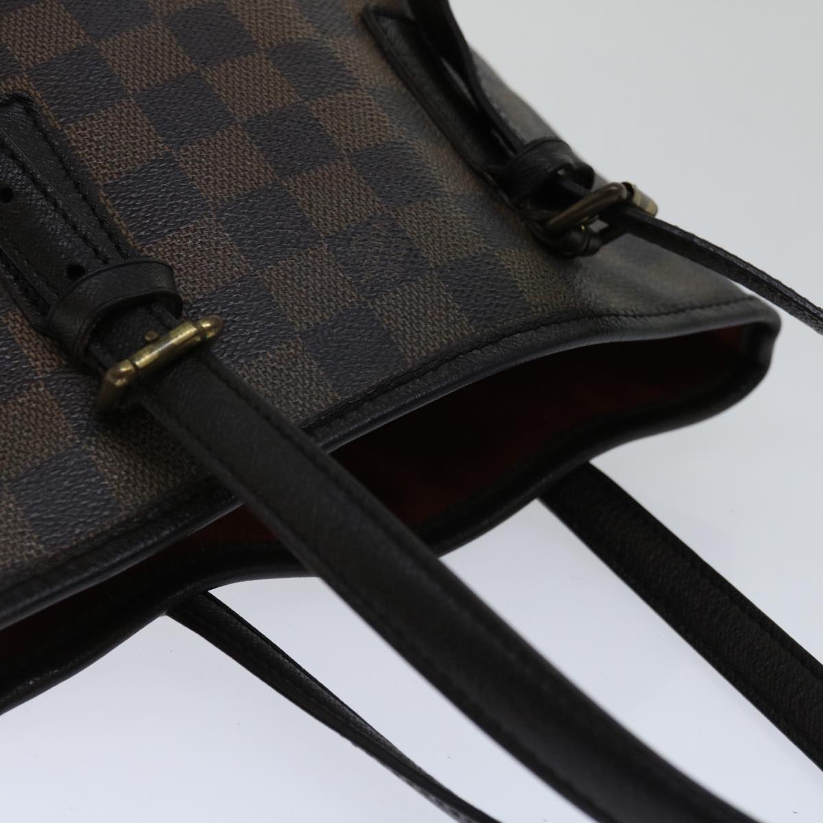 LOUIS VUITTON Damier Ebene Marais Shoulder Bag N42240 LV Auth 66096