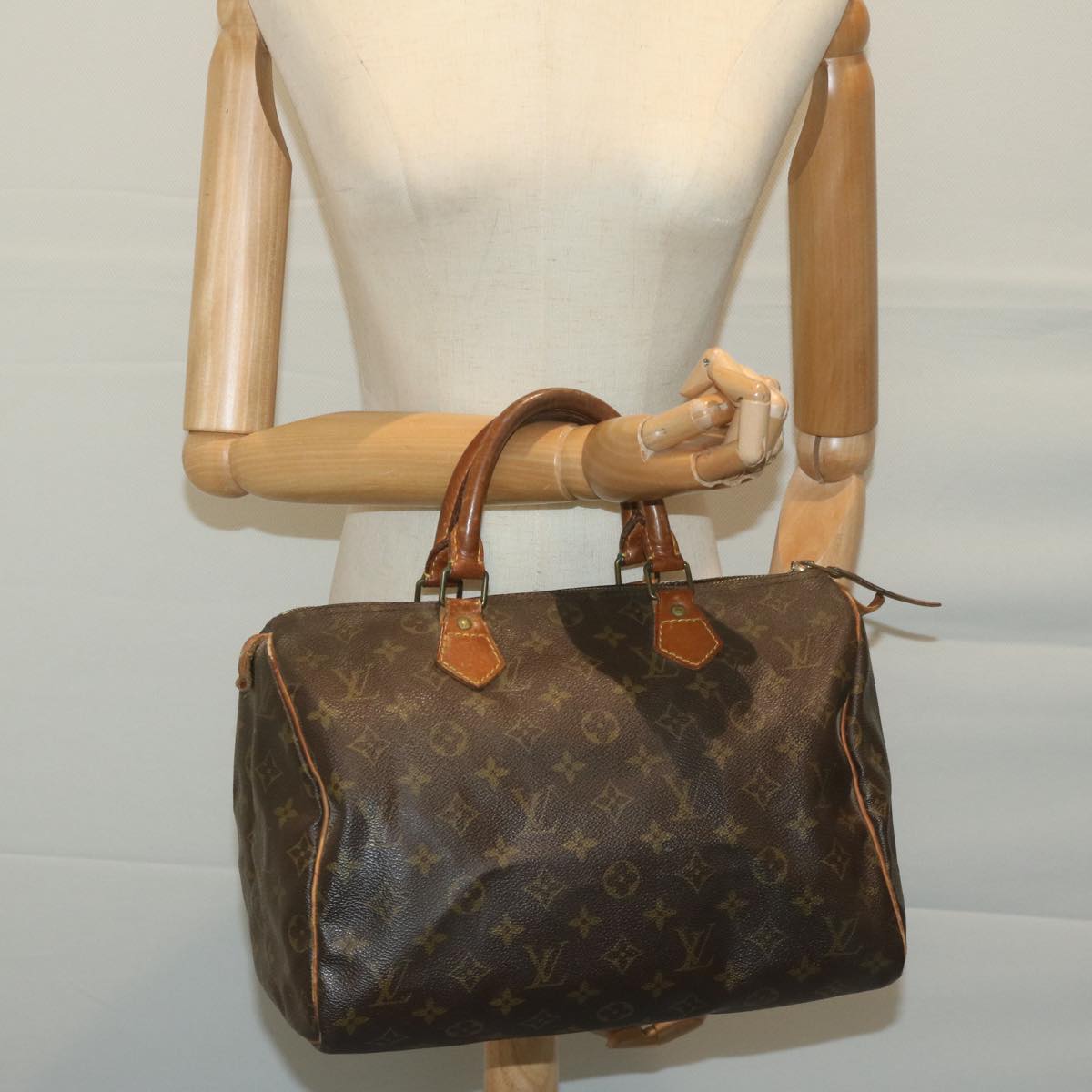 LOUIS VUITTON Monogram Speedy 30 Hand Bag M41526 LV Auth 66122