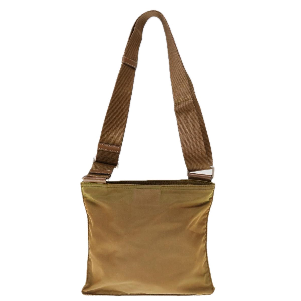 PRADA Shoulder Bag Nylon Brown Auth 66123 - 0