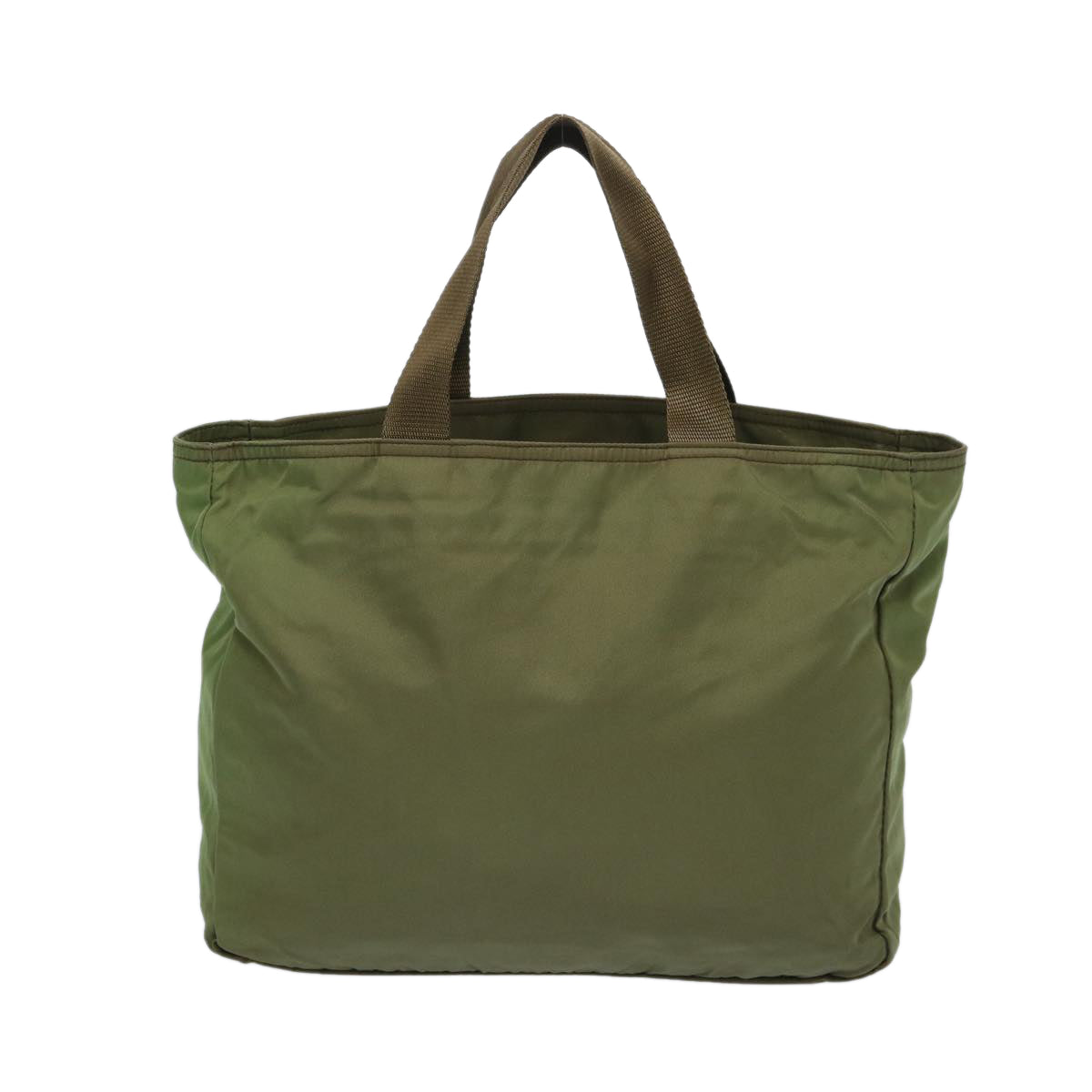 PRADA Tote Bag Nylon Khaki Auth 66126 - 0
