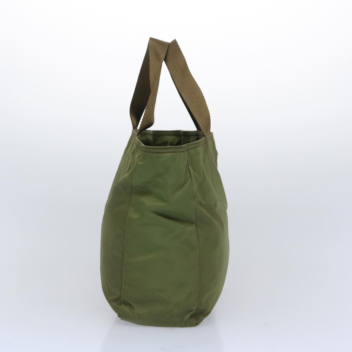 PRADA Tote Bag Nylon Khaki Auth 66126