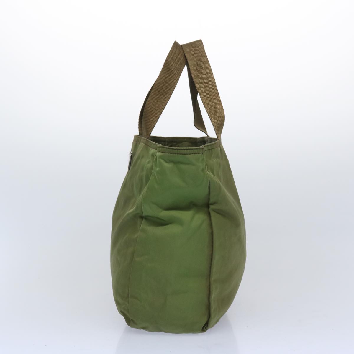 PRADA Tote Bag Nylon Khaki Auth 66126