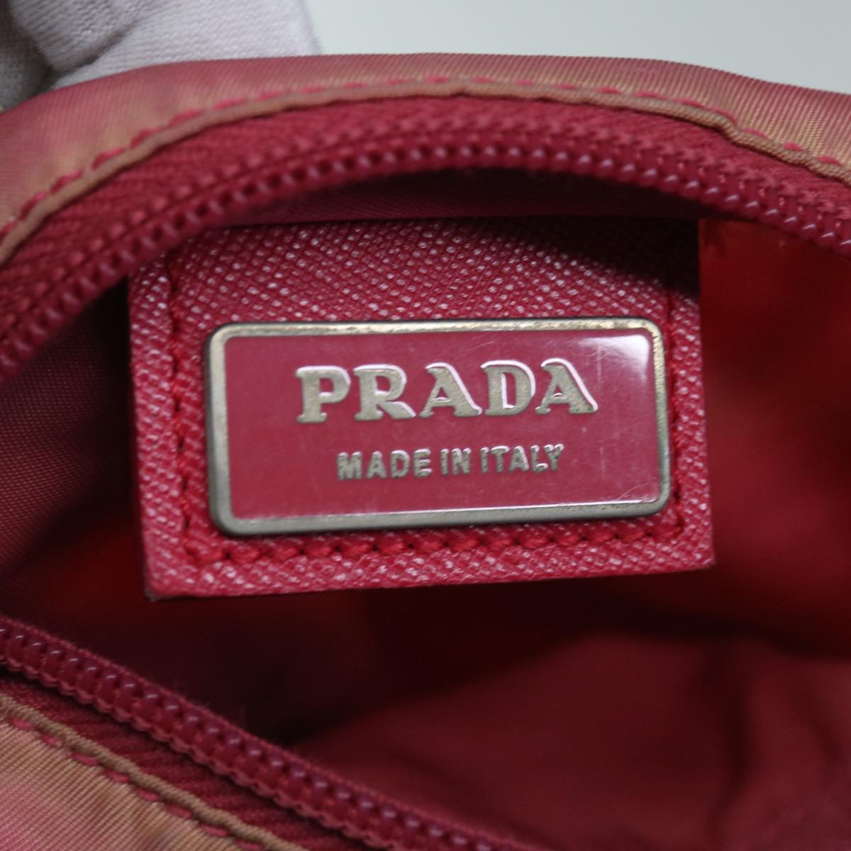 PRADA Shoulder Bag Nylon Pink Auth 66131