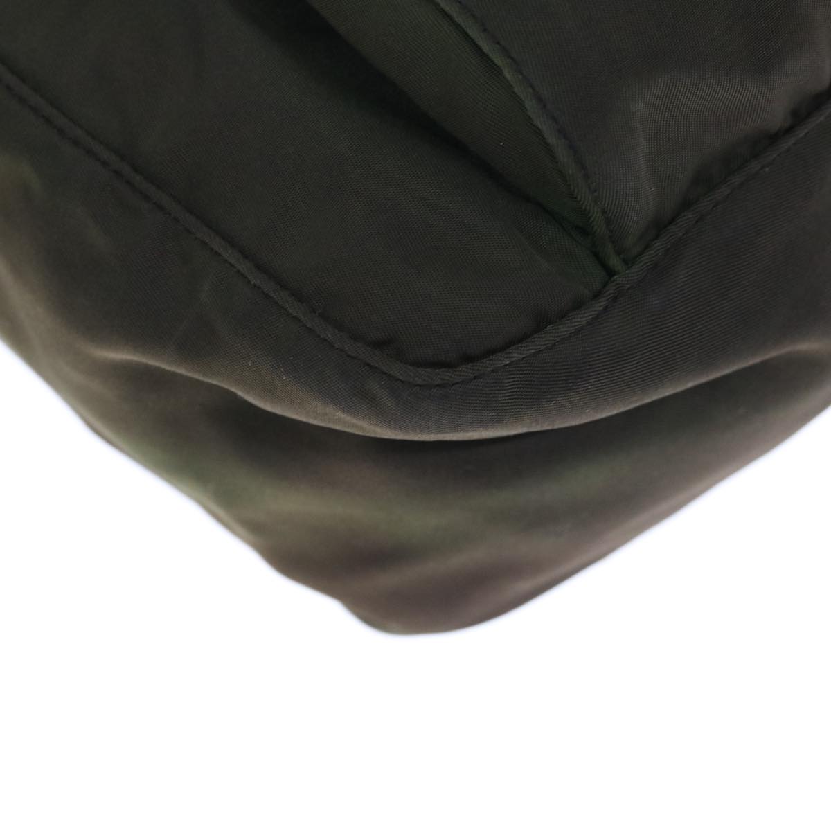 PRADA Shoulder Bag Nylon Khaki Auth 66133