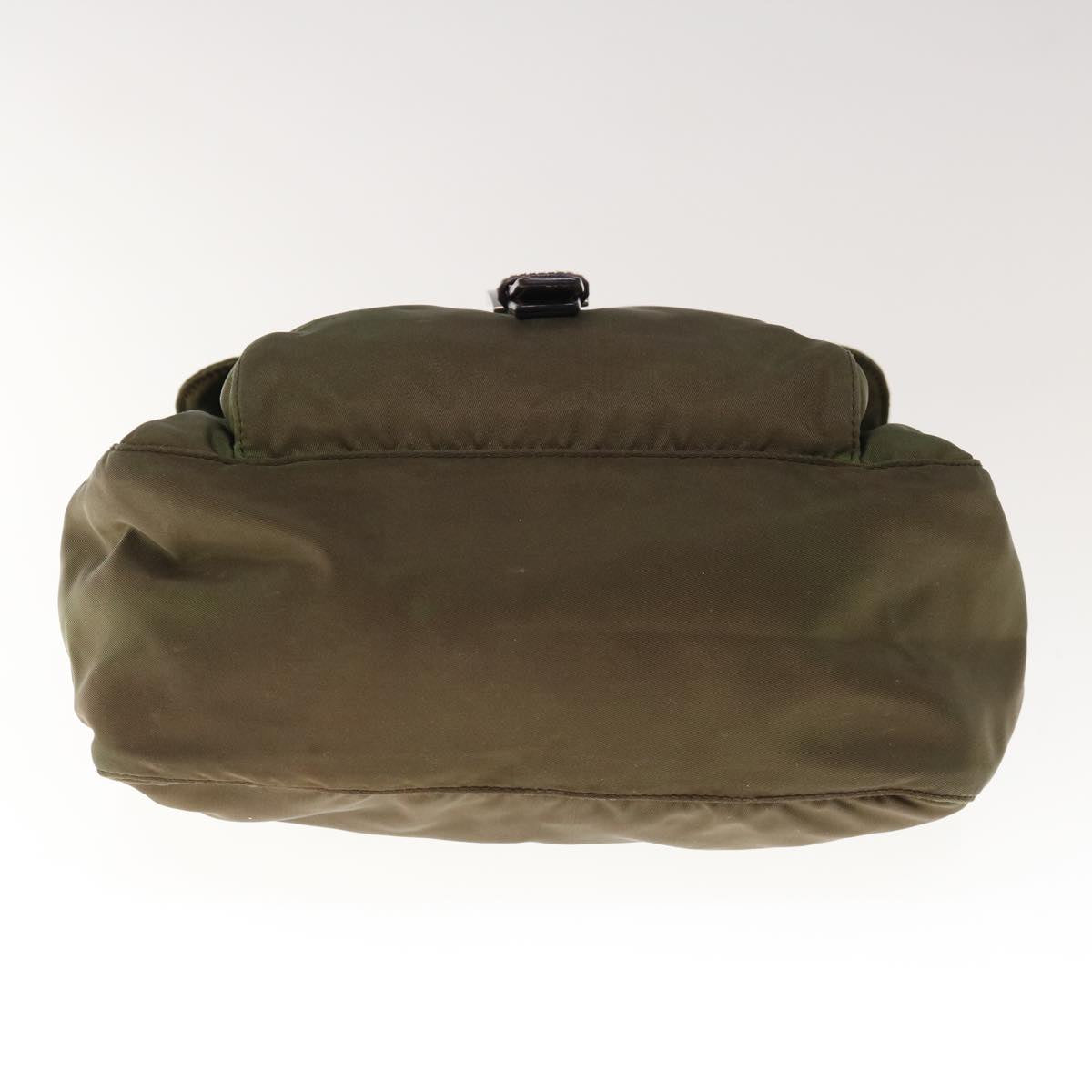 PRADA Shoulder Bag Nylon Khaki Auth 66133