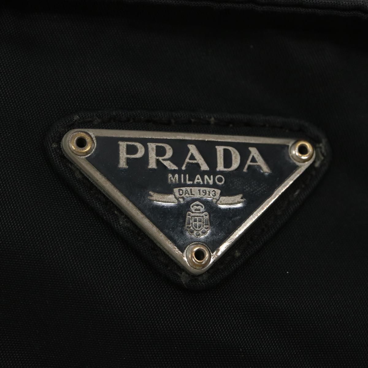 PRADA Shoulder Bag Nylon Black Auth 66134