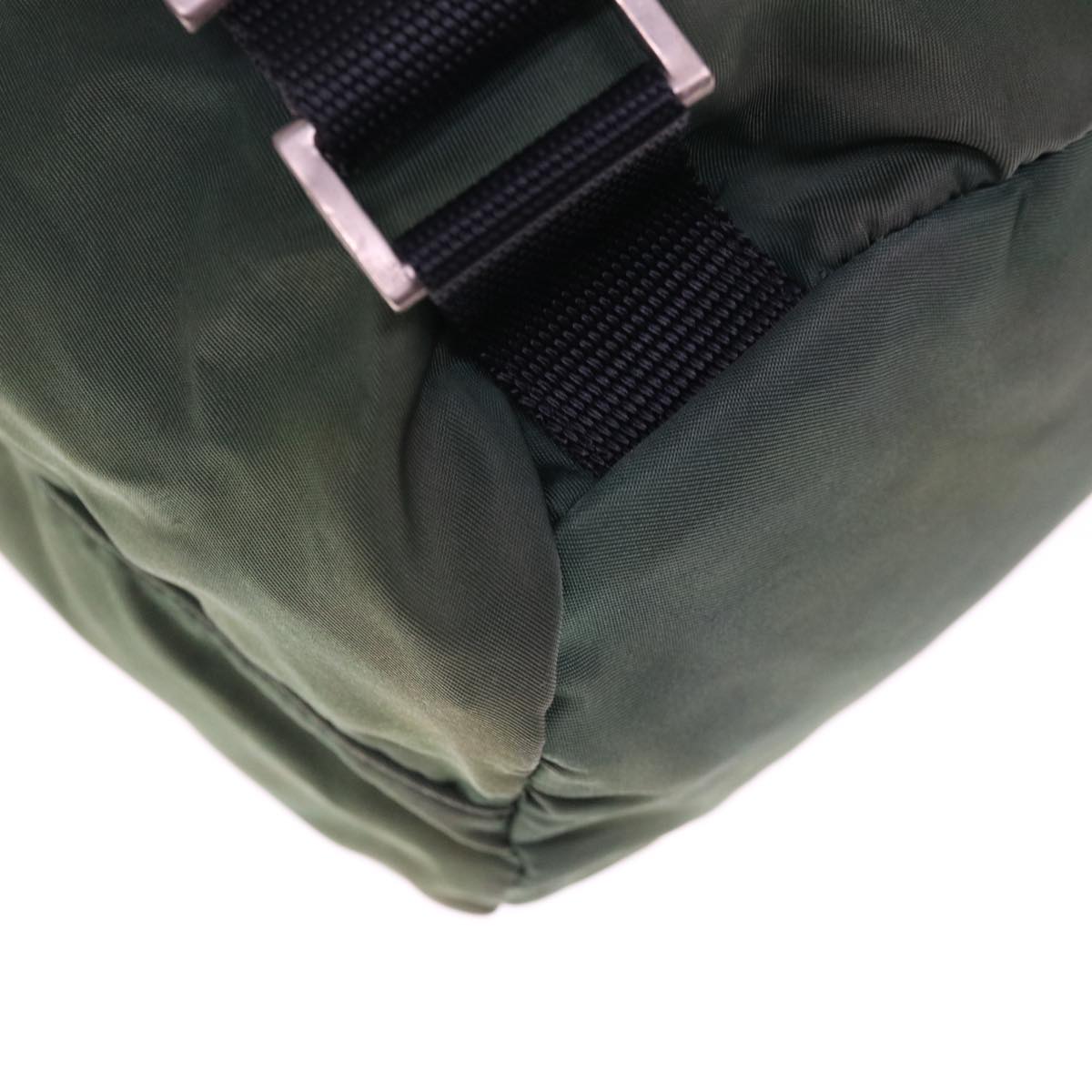 PRADA Backpack Nylon Green Auth 66140