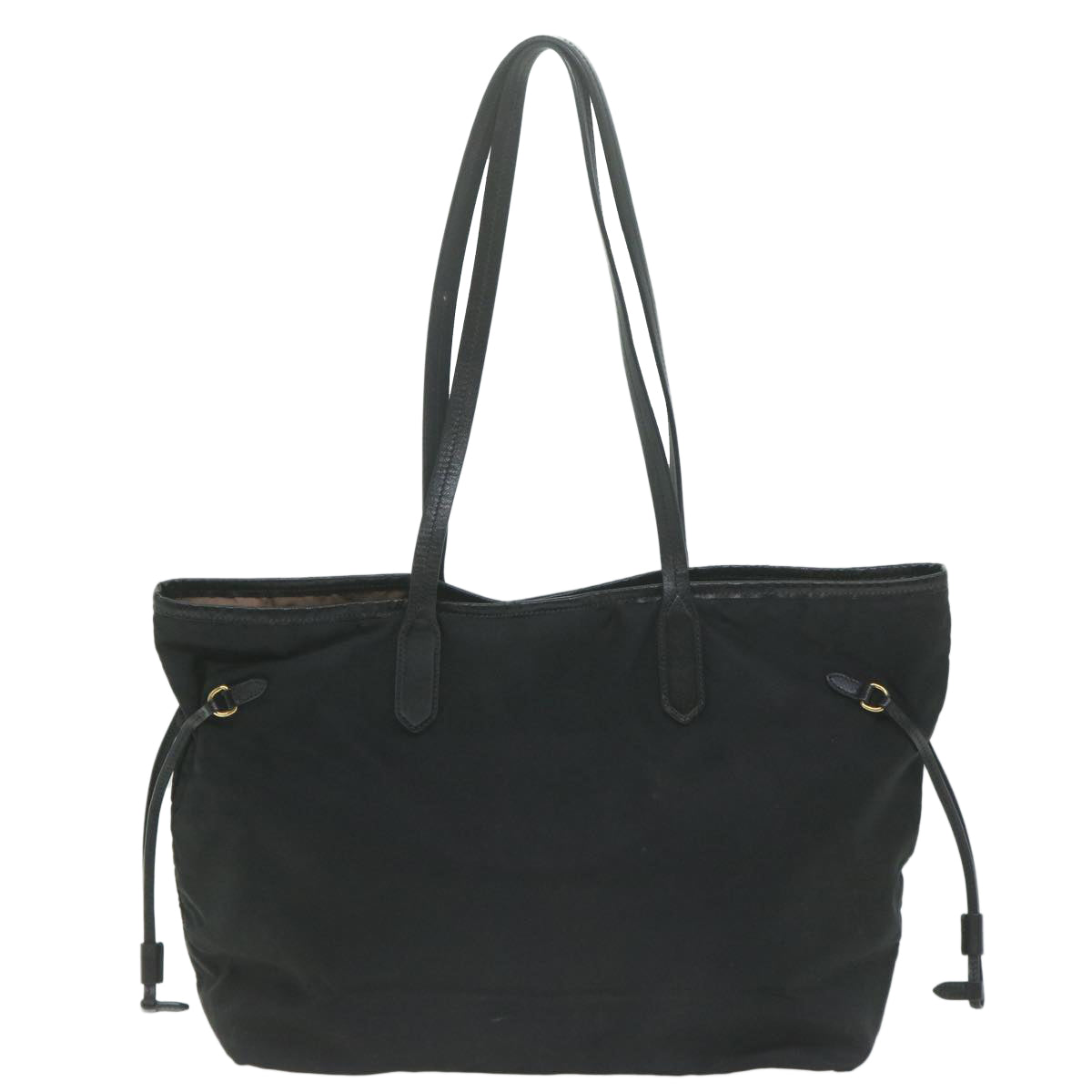 PRADA Tote Bag Nylon Black Auth 66143 - 0
