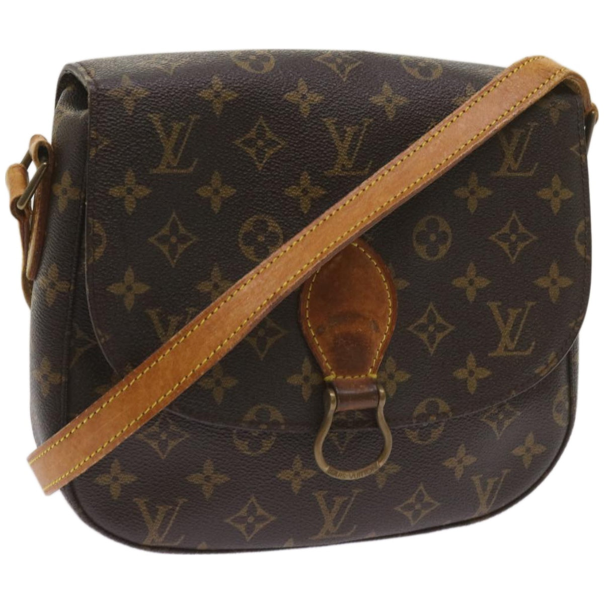 LOUIS VUITTON Monogram Saint Cloud GM Shoulder Bag M51242 LV Auth 66174