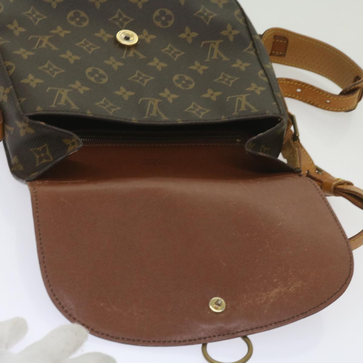 LOUIS VUITTON Monogram Saint Cloud GM Shoulder Bag M51242 LV Auth 66174