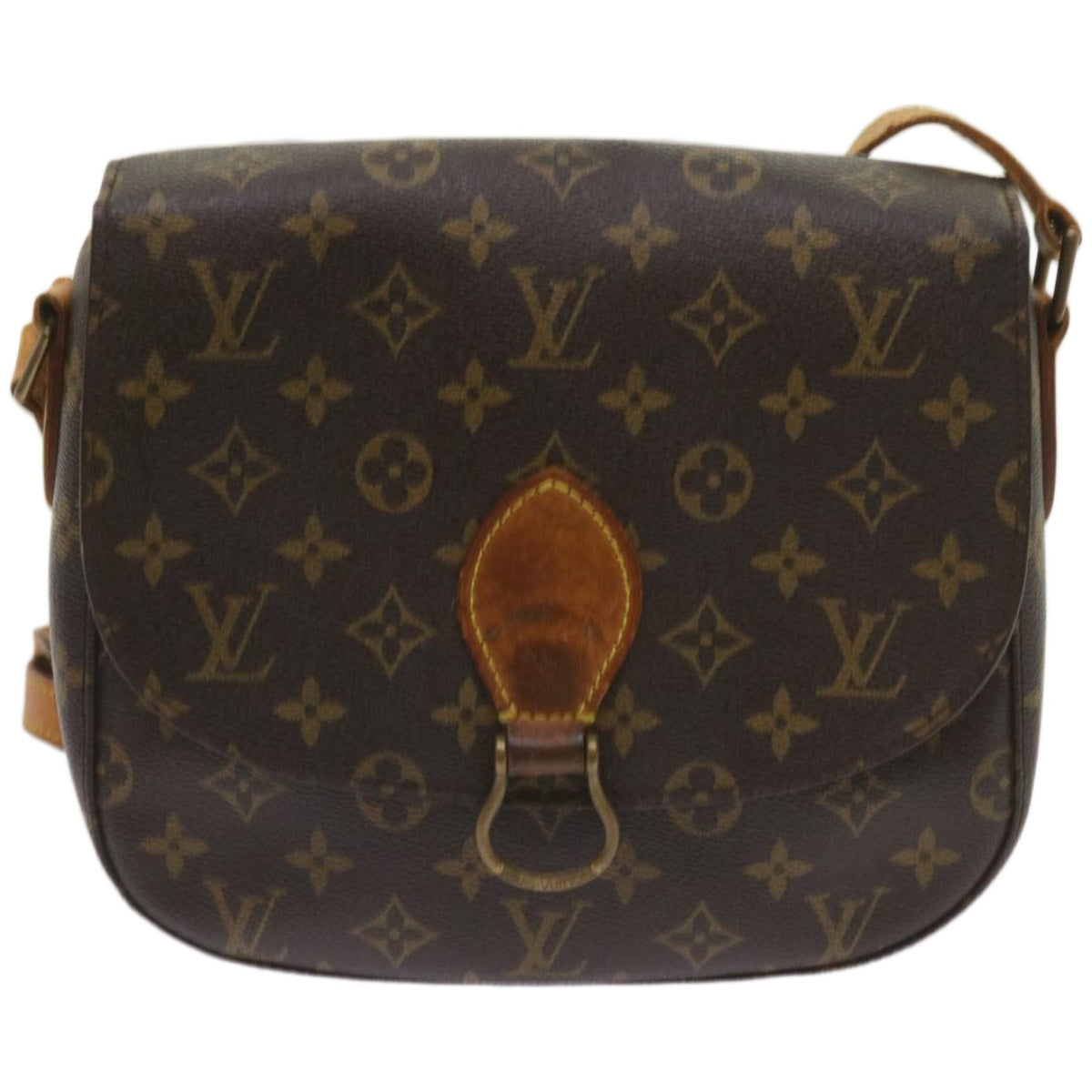 LOUIS VUITTON Monogram Saint Cloud GM Shoulder Bag M51242 LV Auth 66174