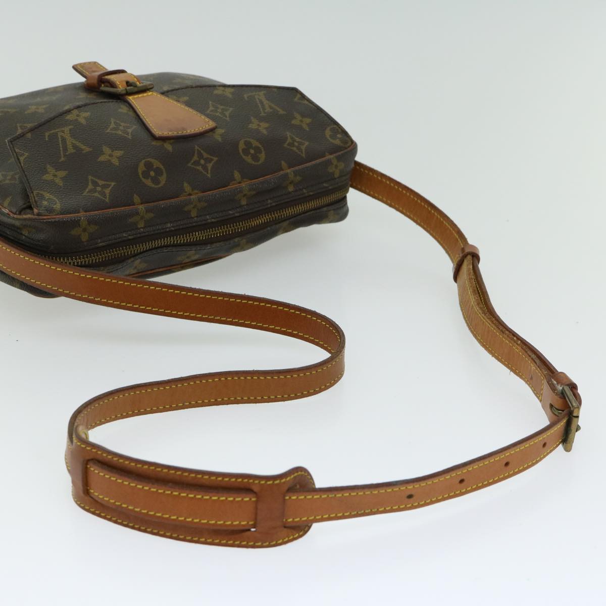 LOUIS VUITTON Monogram Jeune Fille GM Shoulder Bag M51225 LV Auth 66176