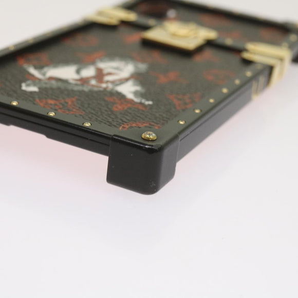 LOUIS VUITTON Transformed Monogram Cat Eye Trunk iPhone Hülle M63891 Auth 66181