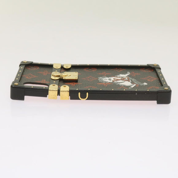 LOUIS VUITTON Transformed Monogram Cat Eye Trunk iPhone Hülle M63891 Auth 66181