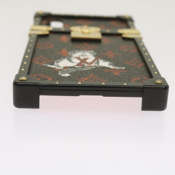 LOUIS VUITTON Transformed Monogram Cat Eye Trunk iPhone Hülle M63891 Auth 66181