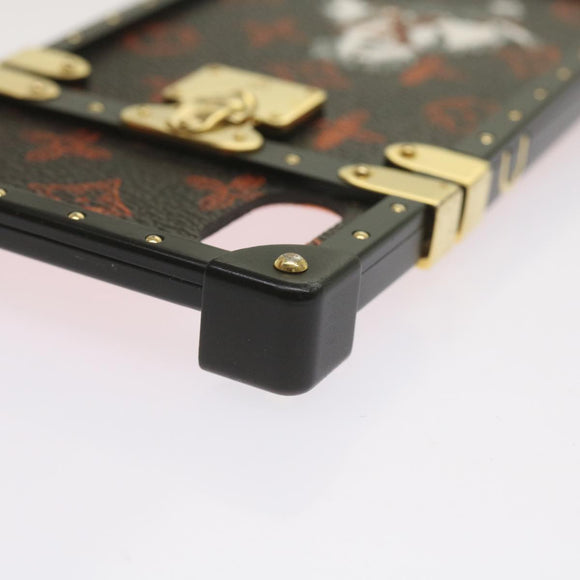 LOUIS VUITTON Transformed Monogram Cat Eye Trunk iPhone Hülle M63891 Auth 66181