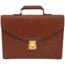 LOUIS VUITTON Epi Serviette Conseiller Aktenkoffer Braun M54423 LV Auth 66184-13