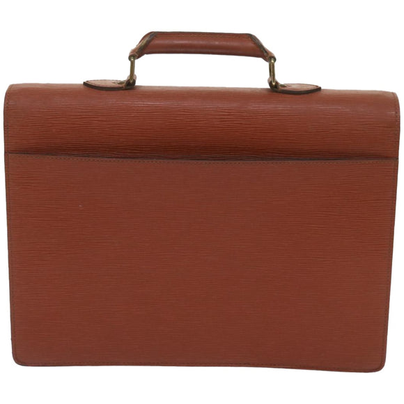 LOUIS VUITTON Epi Serviette Conseiller Aktenkoffer Braun M54423 LV Auth 66184