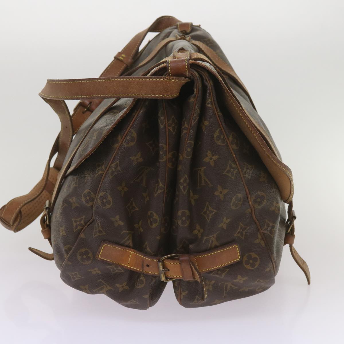 LOUIS VUITTON Monogram Saumur 43 Shoulder Bag M42252 LV Auth 66213