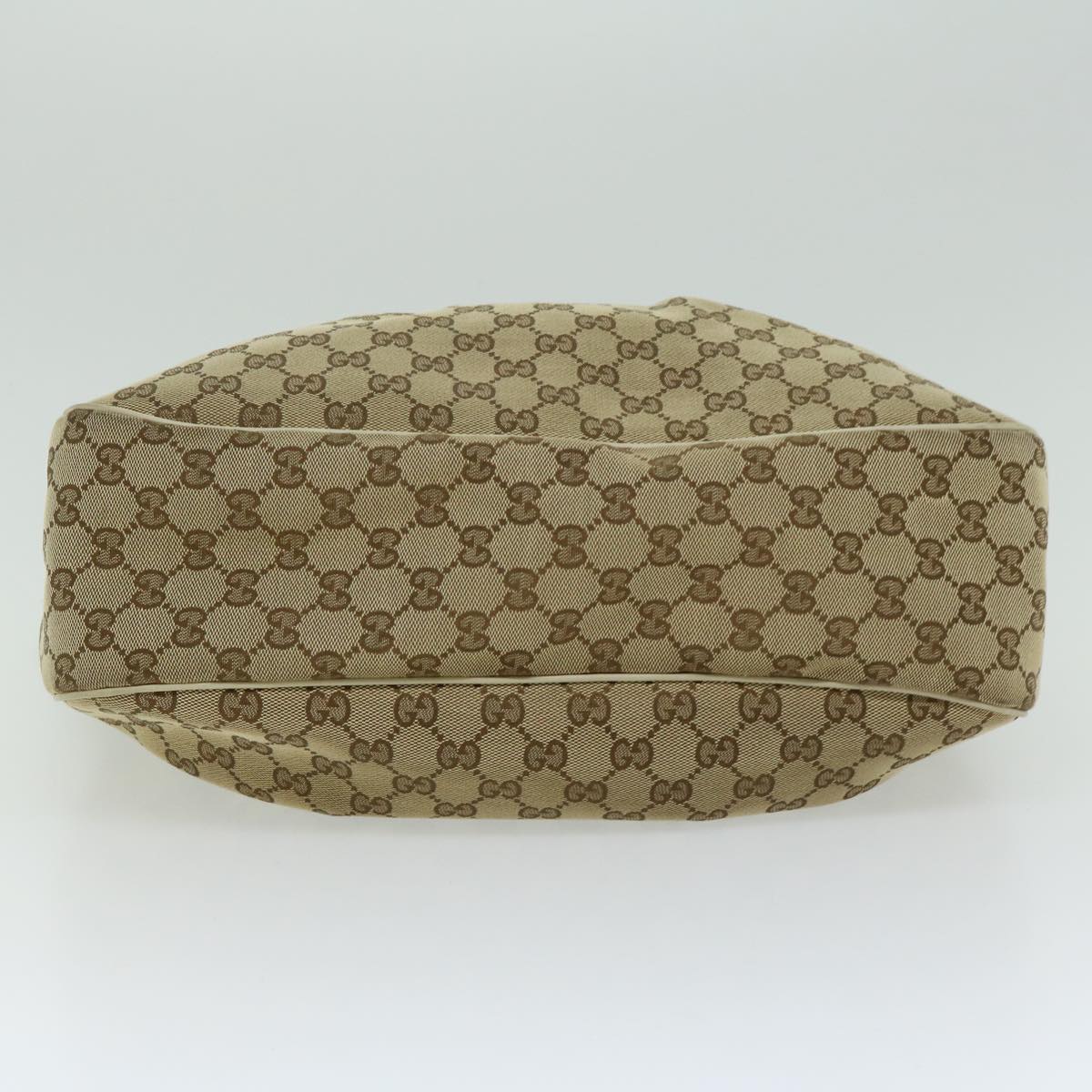 GUCCI GG Canvas Shoulder Bag Beige Auth 66221