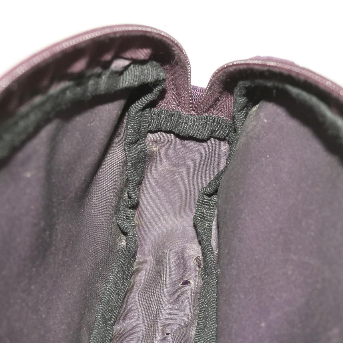 PRADA Slippers Accessory Pouch Nylon Purple Auth 66225