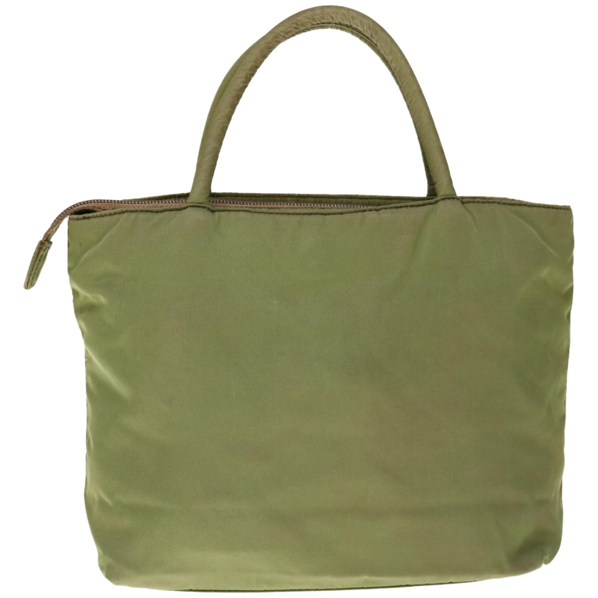PRADA Hand Bag Nylon Khaki Auth 66227 - 0