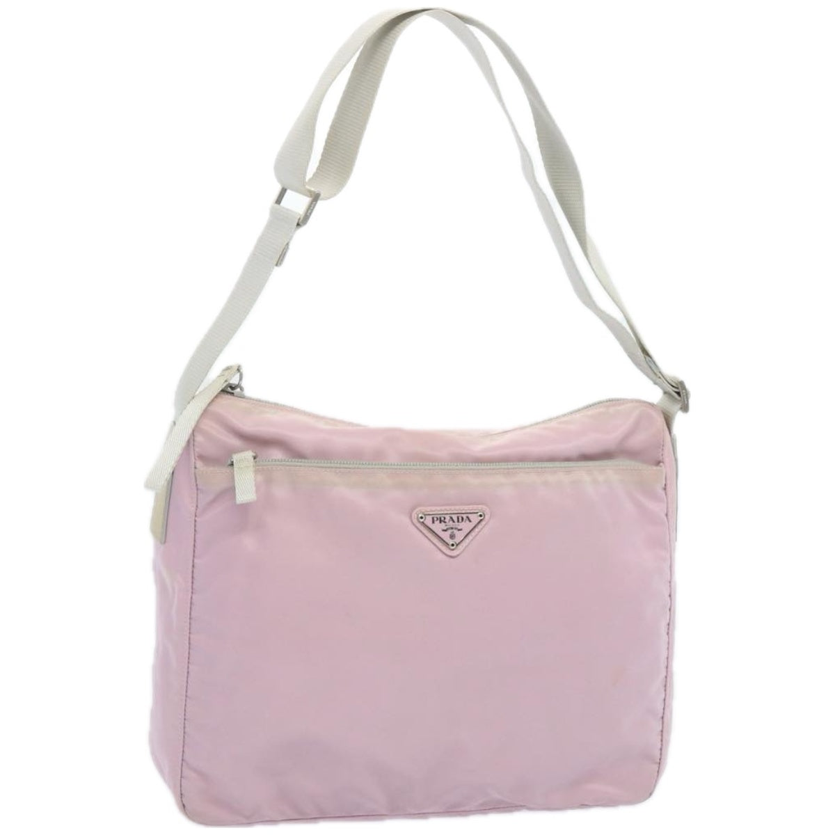 PRADA Shoulder Bag Nylon Pink Auth 66228