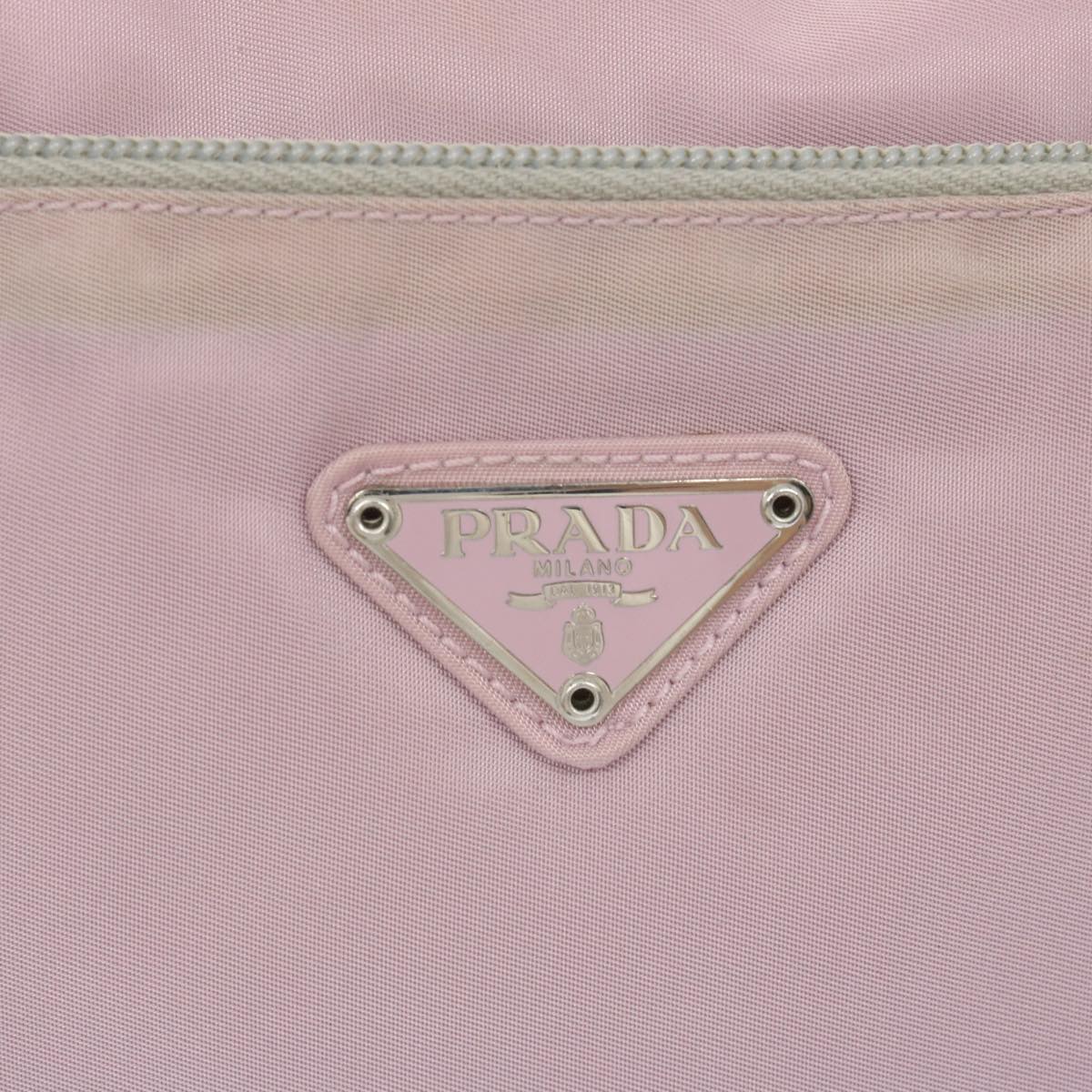 PRADA Shoulder Bag Nylon Pink Auth 66228