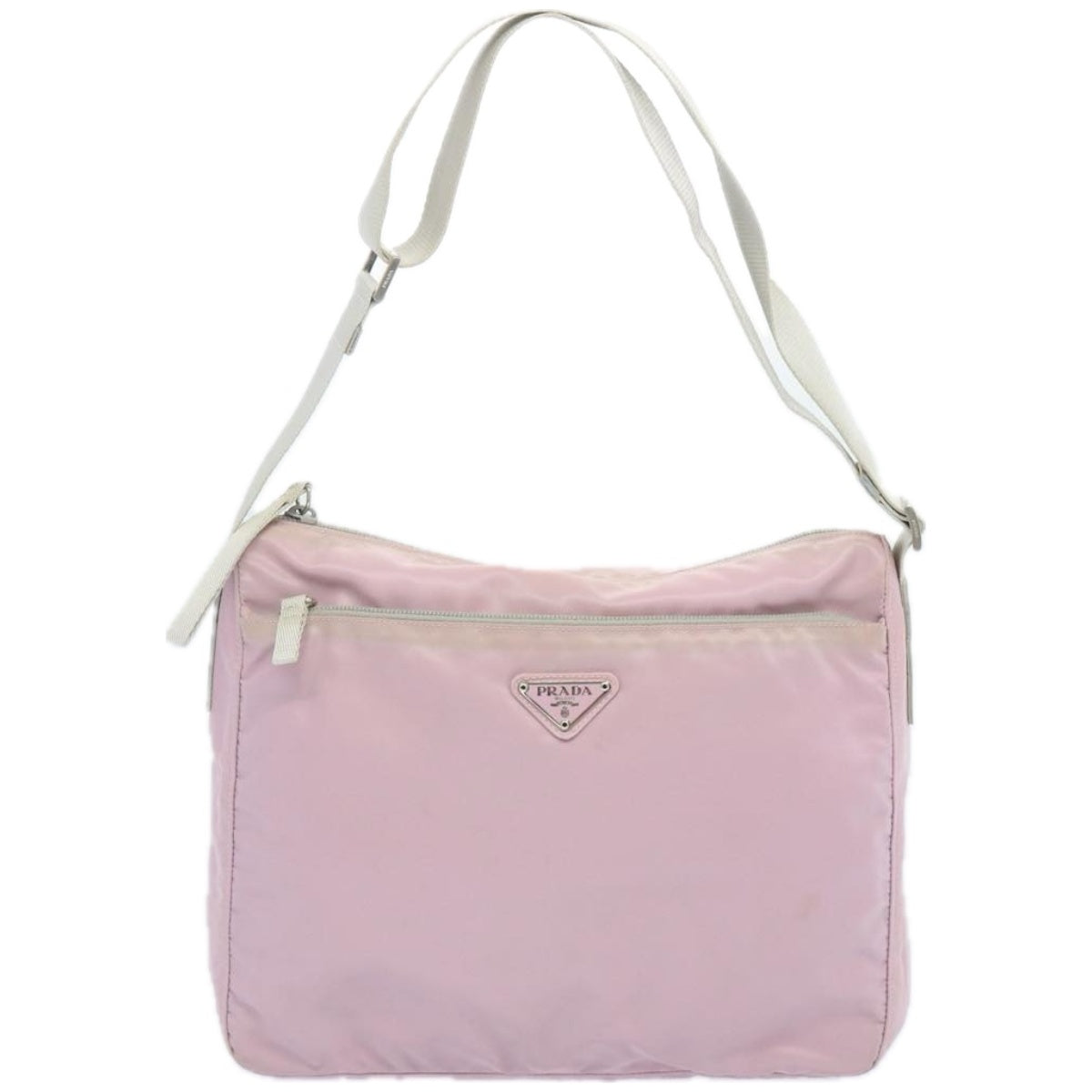 PRADA Shoulder Bag Nylon Pink Auth 66228