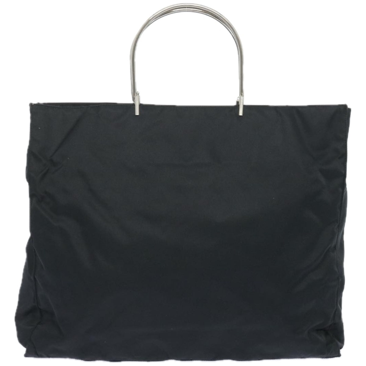 PRADA Tote Bag Nylon Black Auth 66231