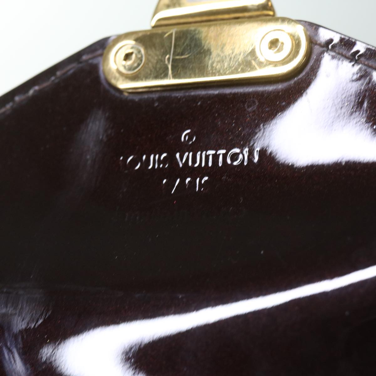LOUIS VUITTON Monogram Vernis Monceau BB Bag 2way Amarante M91580 LV Auth 66269A