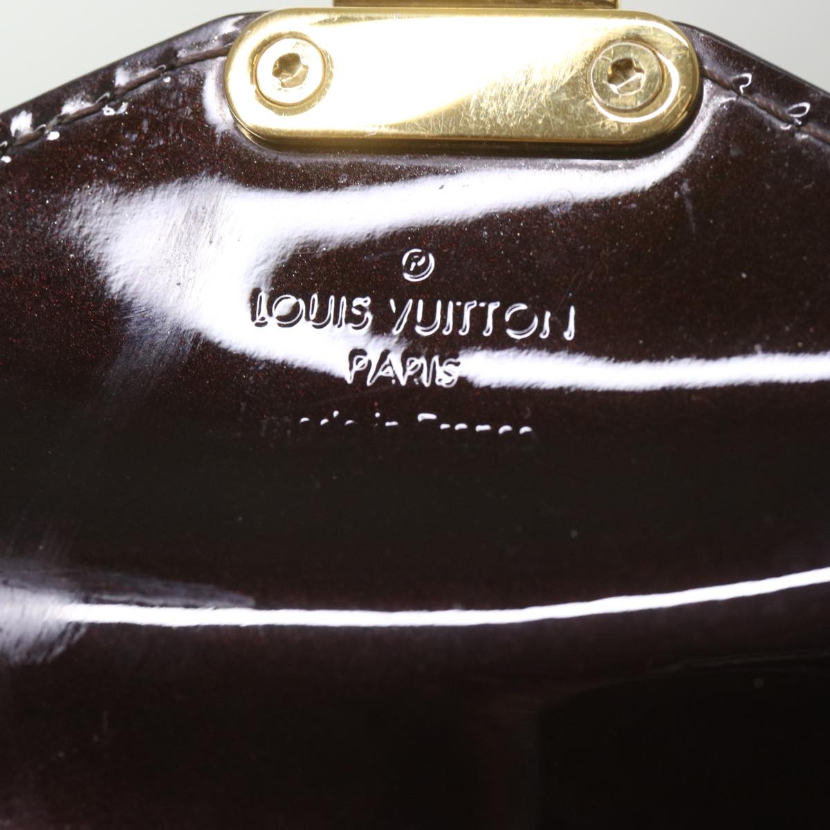 LOUIS VUITTON Monogram Vernis Monceau BB Bag 2way Amarante M91580 LV Auth 66269A