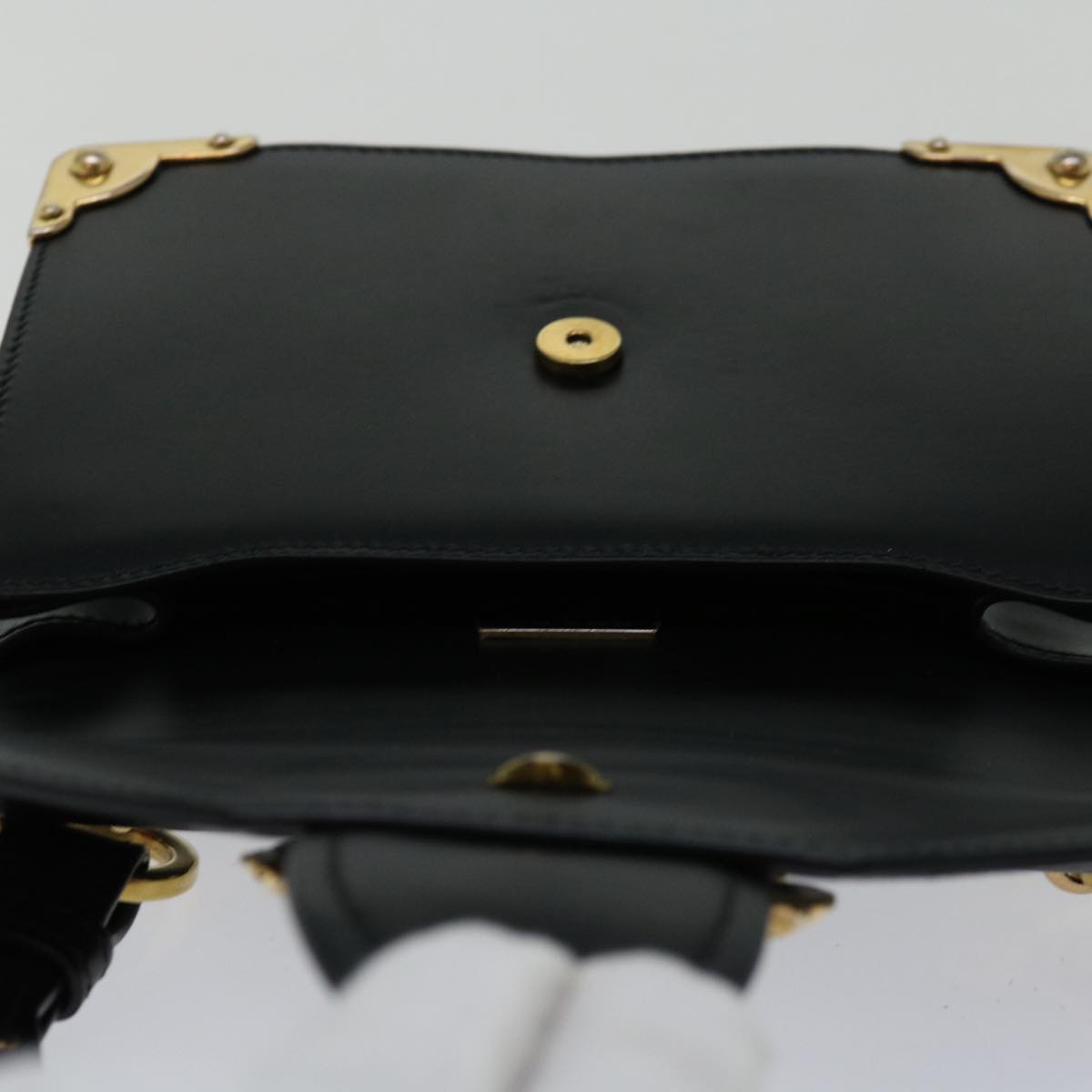 PRADA Kaye Shoulder Bag Leather Black Auth 66270A