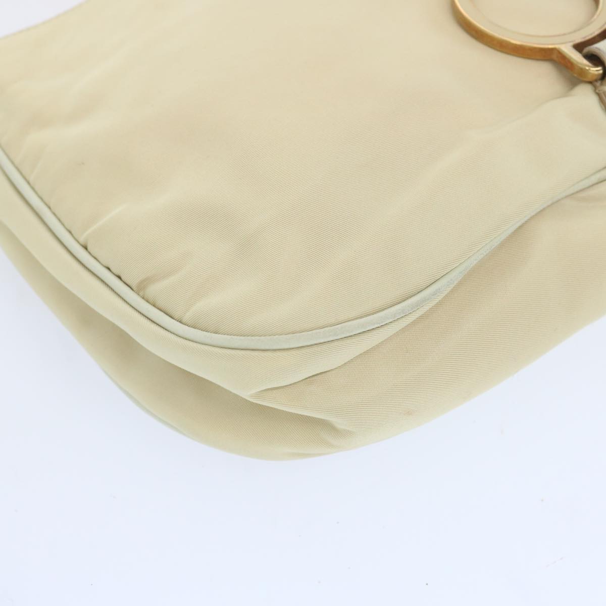 PRADA Shoulder Bag Nylon Beige Auth 66306