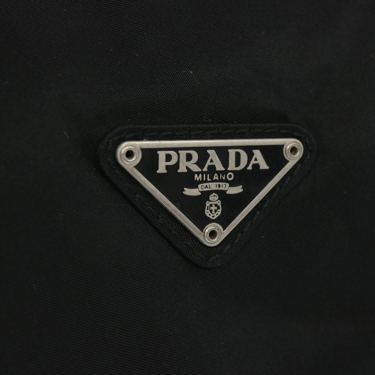 PRADA Boston Bag Nylon 2way Black Auth 66307